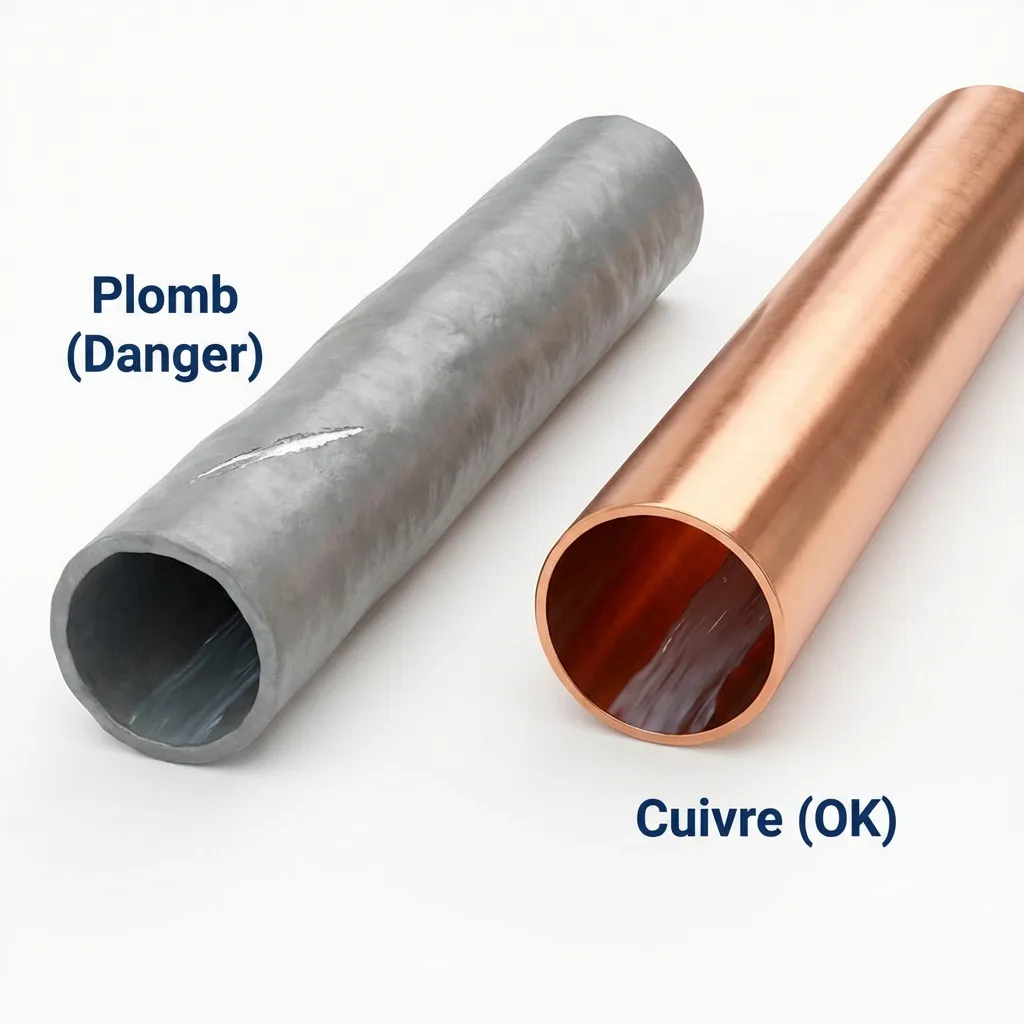 Comparaison tuyau Plomb vs Cuivre
